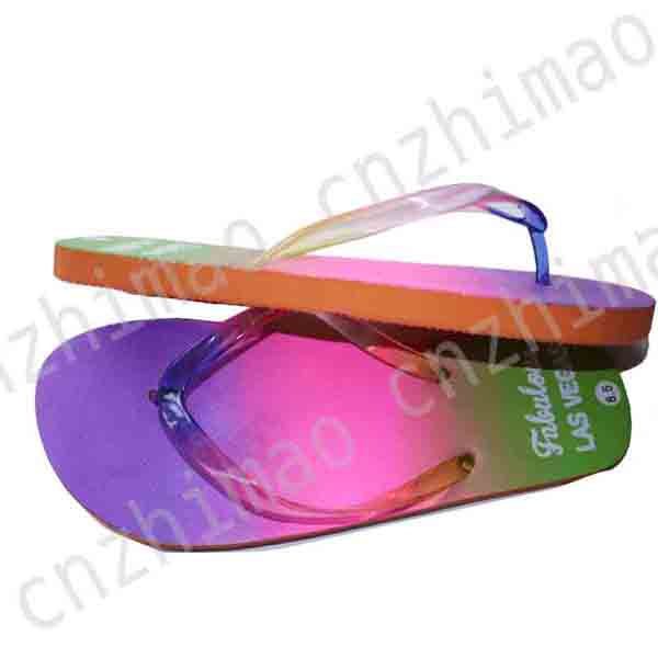 2014 hotsale gradient fashion ladys flip flops