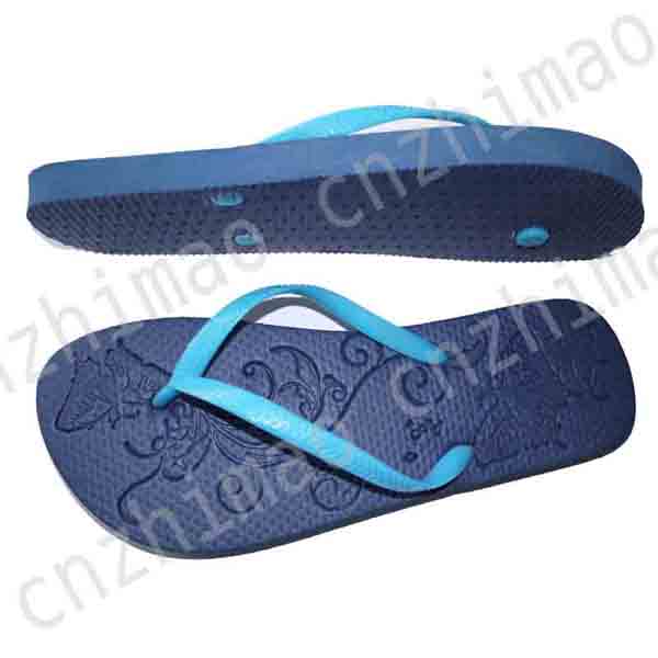  insole emboss flower ladys flip flops